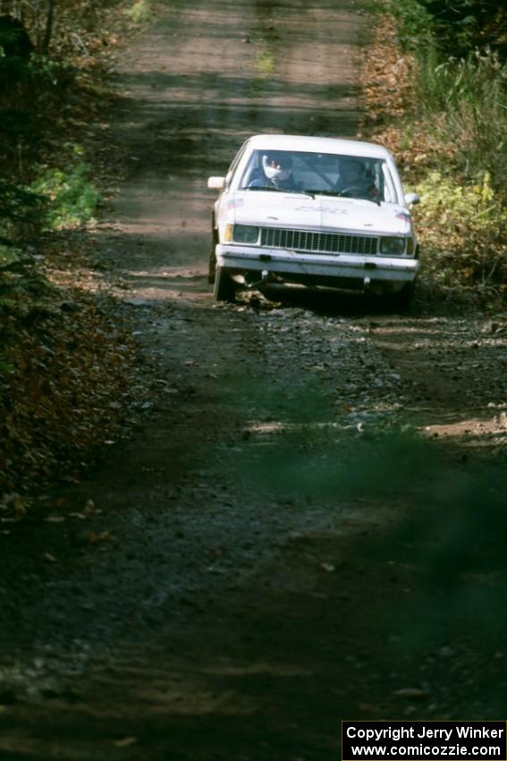 Gail Truess and Rally magazine editor Kerry Voll in their Chevrolet Citation.