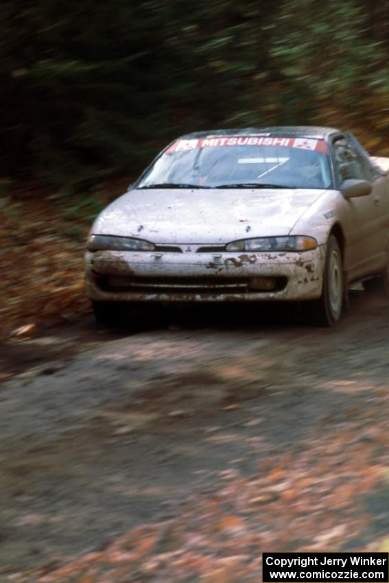 Selcuk Karamanoglu / Brian Maxwell try to make up lost time on day two in their Mitsubishi Eclipse GSX. 19th overall, 3rd in GT.