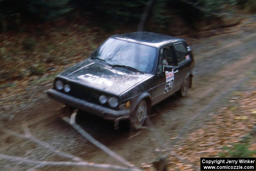 Tom VanDamme / Mike Beerman VW GTI in the Lac Vieux Desert Divisional PRO Rally.