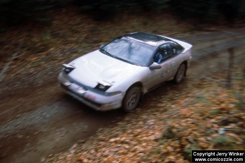 The Roland McIvor / Ellen Santarcangelo Mitsubishi Eclipse in the Lac Vieux Desert Divisional PRO Rally.