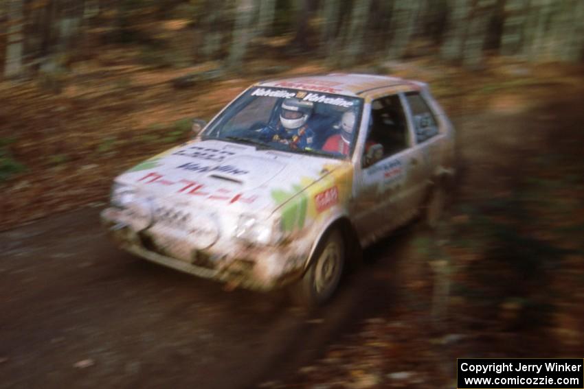 Kazushi Kita / Yoshifumi Maruyama took 11th overall, and first in Group A, in their Nissan March S/T.