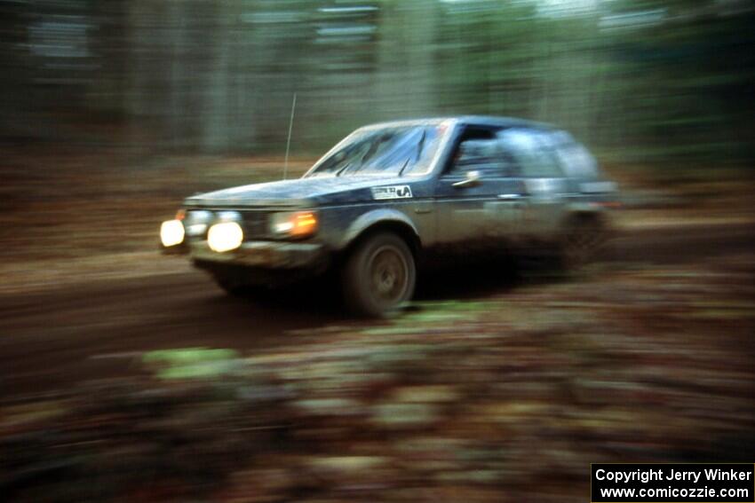 Bill Siess / Judy Siess DNF'ed on day two in their Dodge Omni.