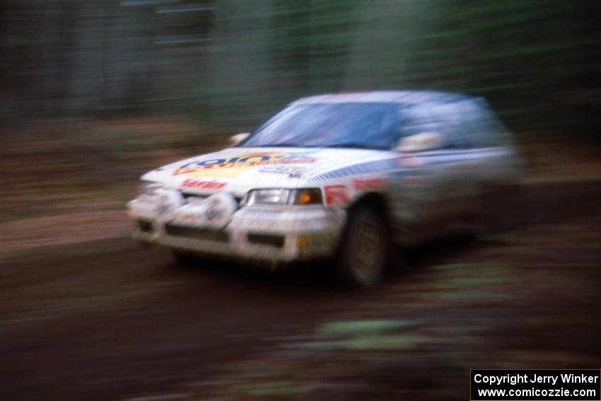 Makio Yamanaka / John McArthur Mazda 323GTX took sixth in the Lac Vieux Desert Divisional PRO Rally.