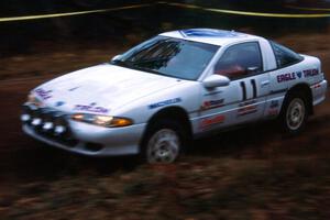 Doug Shepherd / Pete Gladysz debuted their new Eagle Talon at this event, seen here on SS1.