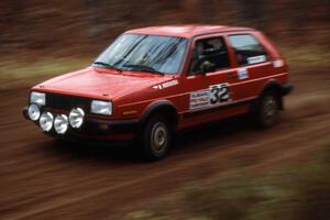 Wayne Prochaska / Annette Prochaska were among the front-runners in the Production class in their VW GTI.