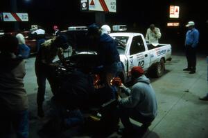 Mark Alderson / Bill Boggs refuel their Toyota Pickup. They unfortunately DNF'ed the event.