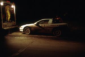 Doug Shepherd / Pete Gladysz at the second L'Anse service in their Eagle Talon.