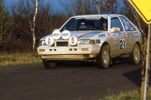 Henry Joy IV / Jimmy Brandt on Brockway Mountain in their Mazda 323GTX.