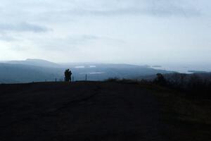 View from atop Brockway Mountain at the final yump.