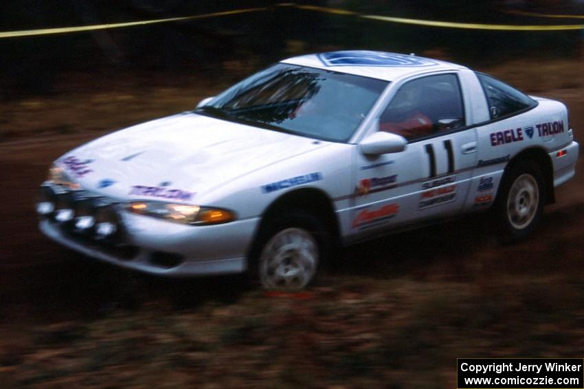Doug Shepherd / Pete Gladysz debuted their new Eagle Talon at this event, seen here on SS1.