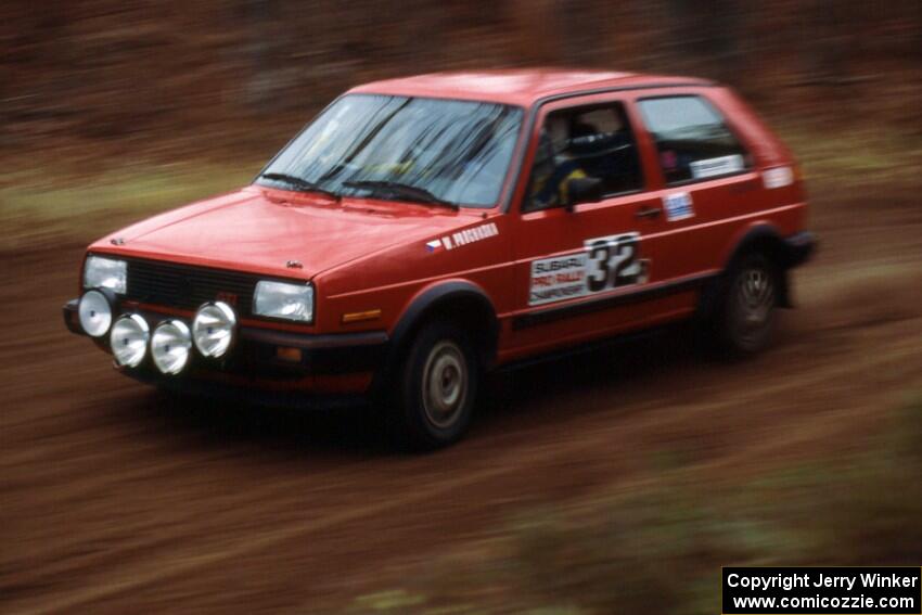 Wayne Prochaska / Annette Prochaska were among the front-runners in the Production class in their VW GTI.