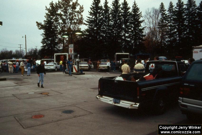 Overall view of the first L'Anse service at the Citgo gas station.(2)