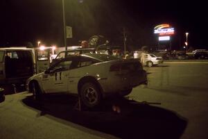 The Barry Latreille / Sandy Latreille Eagle Talon gets serviced in Mahnomen on day one.