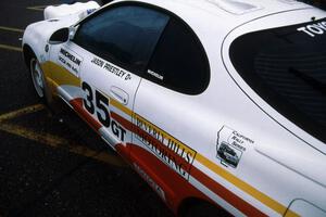 The Jason Priestley / Kevin Caffrey Toyota Celica All-Trac at parc expose on day two.