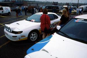 Many a young female fan had to get a closer look at the Jason Priestley / Kevin Caffrey Toyota Celica All-Trac at parc expose.