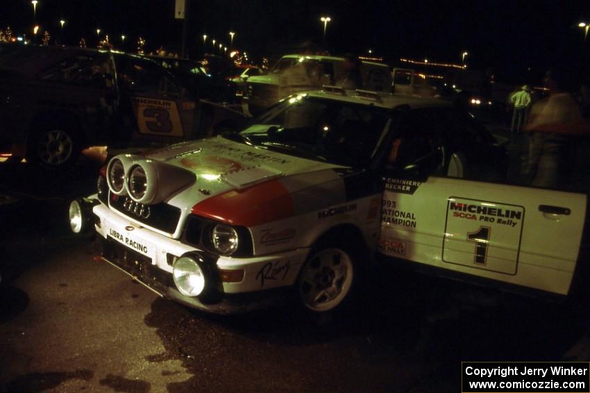 The Paul Choinere / Jeff Becker Audi Quattro S2 gets serviced in Mahnomen.