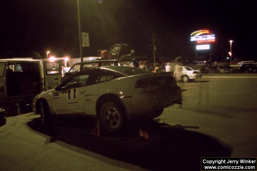 The Barry Latreille / Sandy Latreille Eagle Talon gets serviced in Mahnomen on day one.