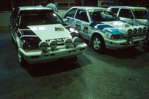 A pair of PGT Mazda 323GTX's: Craig Sobczak / Al Kaumeheiwa and Mitch McCullough / Scott Webb (1).