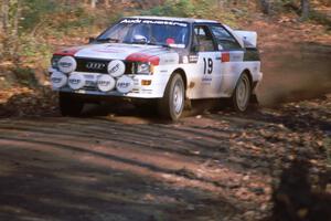 Jamaican Chris Issa rented the Bruno Kreibich Audi Quattro and had Dan Sprongl navigating, however they were an early DNF.