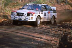 Jamaican Chris Issa rented the Bruno Kreibich Audi Quattro and had Dan Sprongl navigating, however they were an early DNF.
