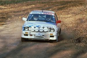 Rick Davis / Ben Greisler in their BMW M3 near the end of SS1.