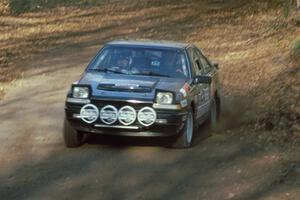 Mike Hurst / Rob Bohn in their Nissan 200SX come into the finish of SS1, Beacon Hill.