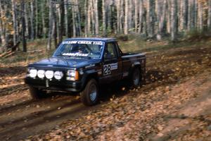 Jeff Hendricks / Noble Jones in their Jeep Comanche were the only truck class entrant.