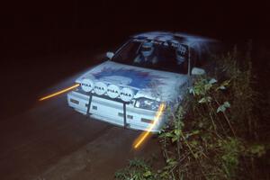 Greg Lund / Lynne Lund near the end of Menge Creek in their open class Mazda 323GTX.