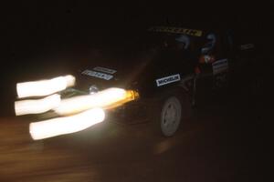 Rees Harris / Constantine Manotopoulos in their Mazda 323GTX on Passmore.