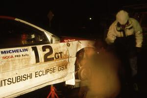 Steve Gingras / Bill Westrick Mitsubishi Eclipse gets the RF brake repaired after hitting a rock. Kenton service(2).