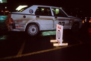 Robert Parks / Jerry Tobin Alfa Romeo Milano checks back into Houghton after a long day of driving.