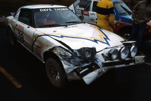 Dave Thomas / Jim Hurley Mazda RX-7 at parc expose on day two.