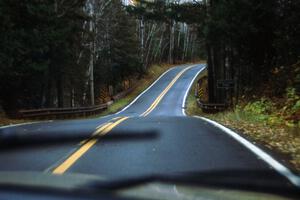 The drive from the start of Delaware back to Copper Harbor is a short but altogether fun drive, even in the pouring rain!