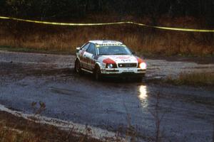 John Buffum / Jeff Becker in their Audi Quattro S2 at the Delaware delta.