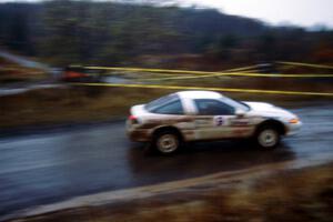 Doug Shepherd / Pete Gladysz Eagle Talon at the Delaware delta shortly before DNF'ing on the last stage.