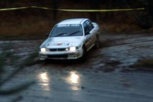 Bruce Newey / Ken Cassidy in their Misubishi Galant at the Delaware 1 delta.