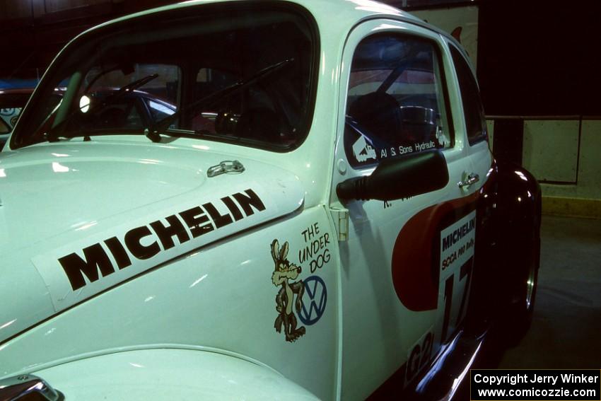 The Rene Villemure / Mike Villemure VW Beetle at parc expose at Dee Stadium.