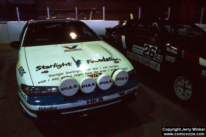 Dave Turner / Bill Gutzman Mitsubishi Eclipse and the Mike Hurst / Rob Bohn Nissan 200SX at parc expose.