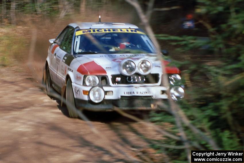 John Buffum subbed for his stepson Paul Choinere and teamed with Jeff Becker as his navigator in the Audi Quattro S2.