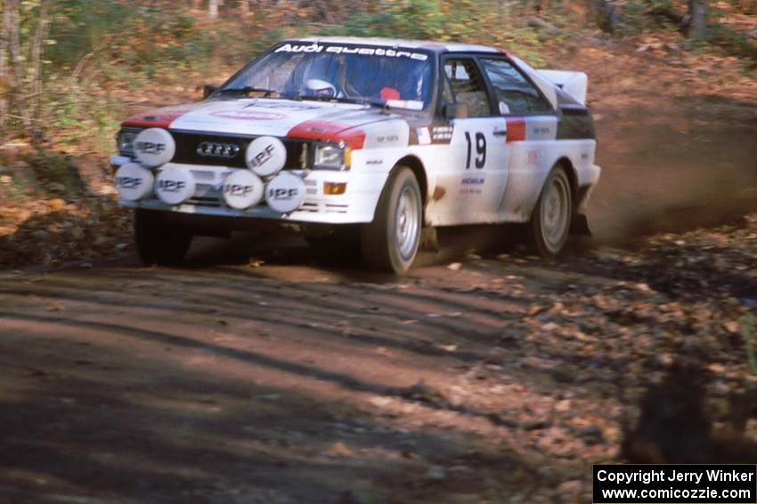 Jamaican Chris Issa rented the Bruno Kreibich Audi Quattro and had Dan Sprongl navigating, however they were an early DNF.