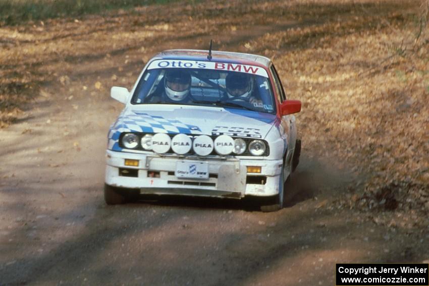 Rick Davis / Ben Greisler in their BMW M3 near the end of SS1.