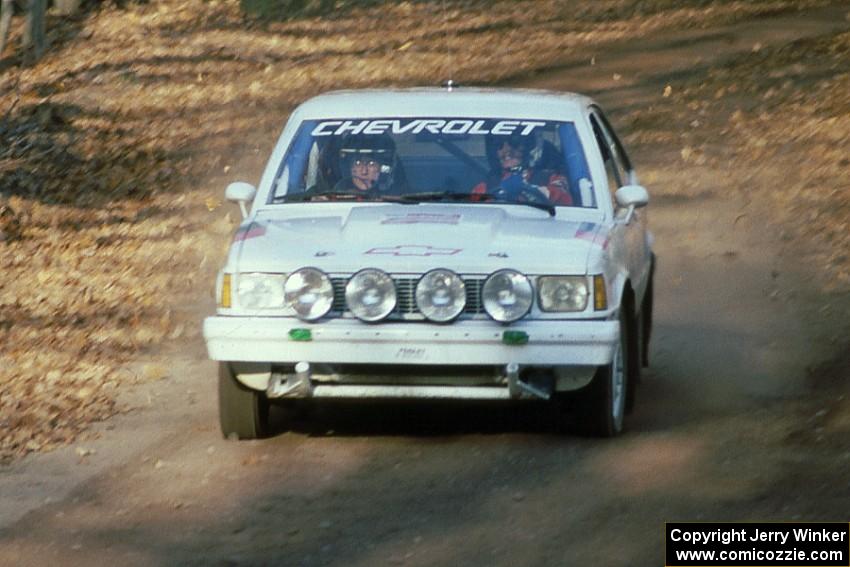 Gail Truess / Cindy Krolikowski in their Chevy Citation near the end of SS1, Beacon Hill.