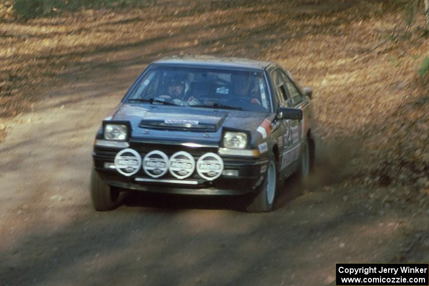 Mike Hurst / Rob Bohn in their Nissan 200SX come into the finish of SS1, Beacon Hill.