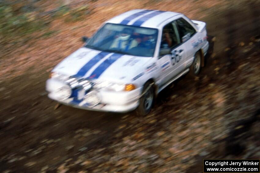 Tad Ohtake / Bob Martin in their Production class Ford Escort GT was an early retirement.