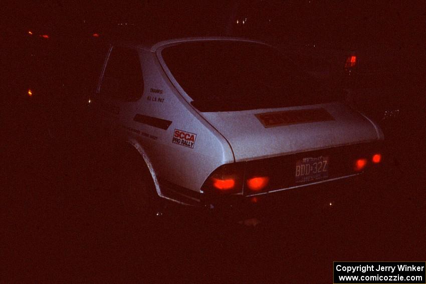 Jerry Sweet / Stuart Spark SAAB 99EMS prepares to leave L'Anse service.