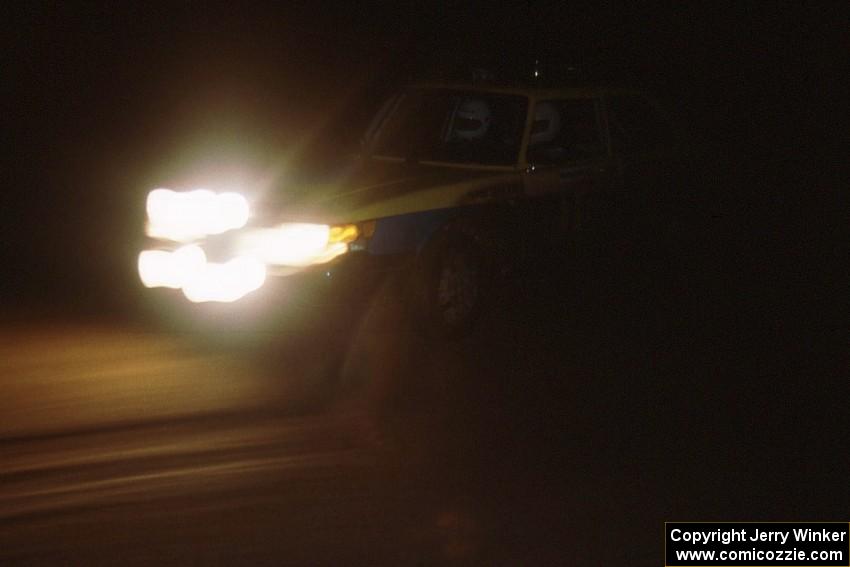 Sam Bryan / Rob Walden SAAB 900 on Passmore after the first Kenton service.