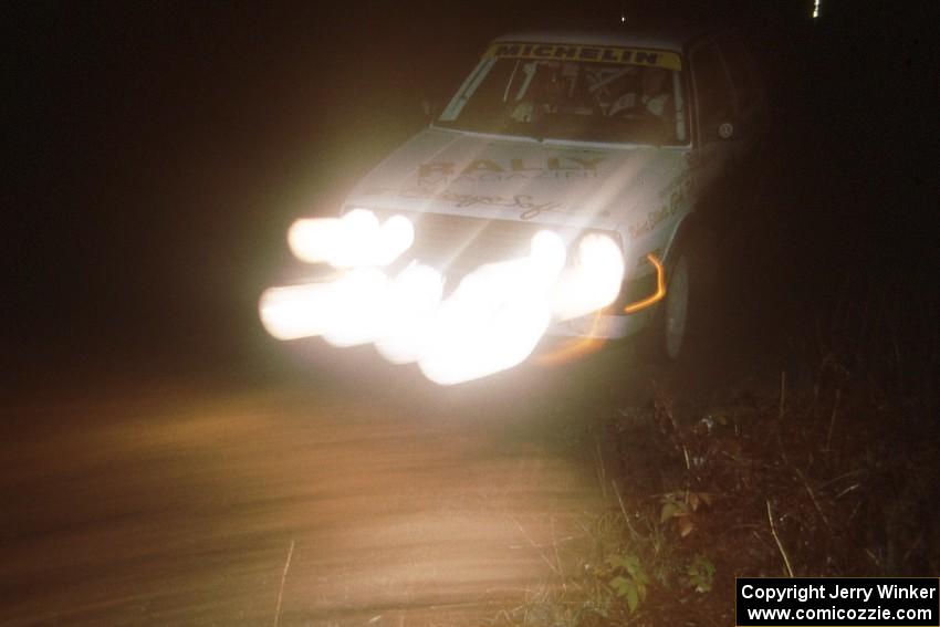 Bob Elliott / Mark Williams led Production class on the first night in their VW GTI.