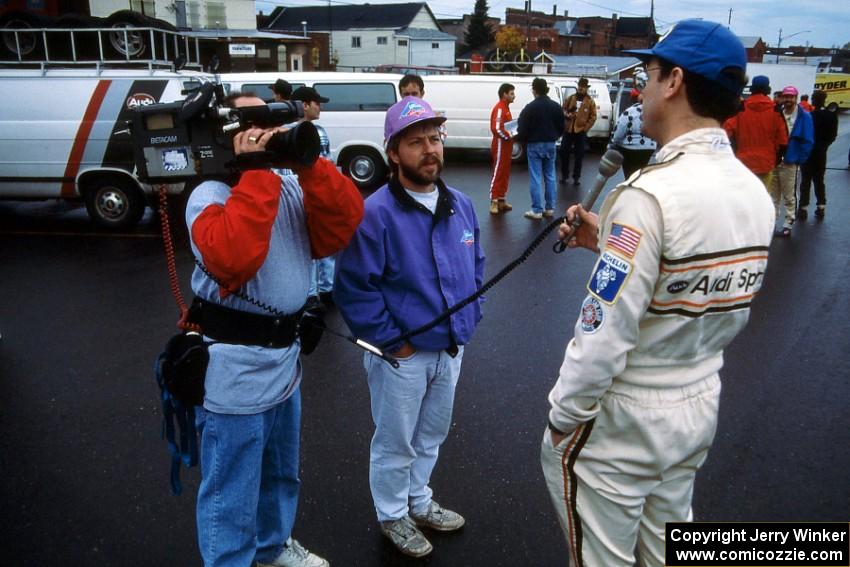 L to R) Glen Mazzone (with camera), Kevin Ericson, and Jeff Becker.