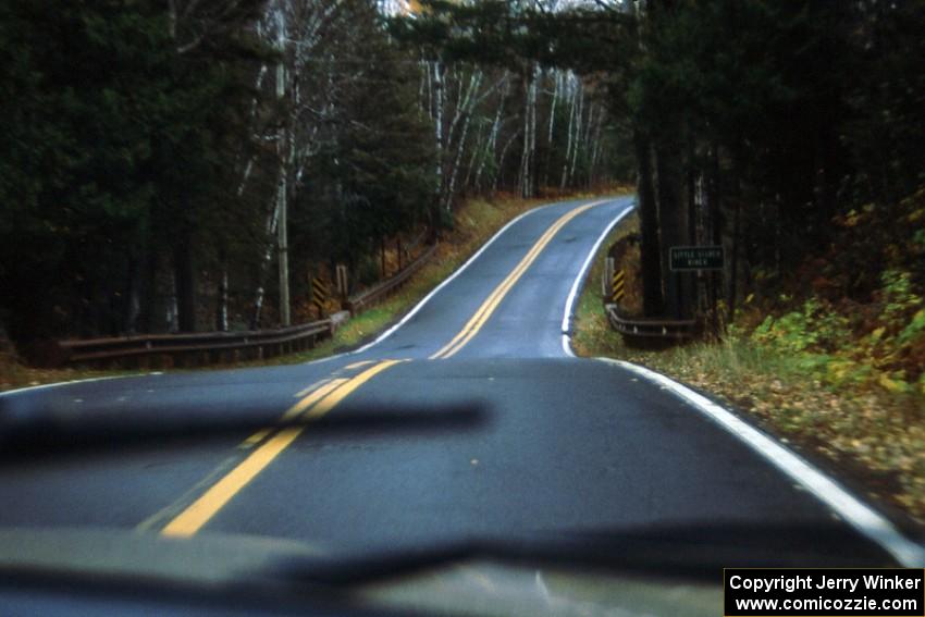 The drive from the start of Delaware back to Copper Harbor is a short but altogether fun drive, even in the pouring rain!