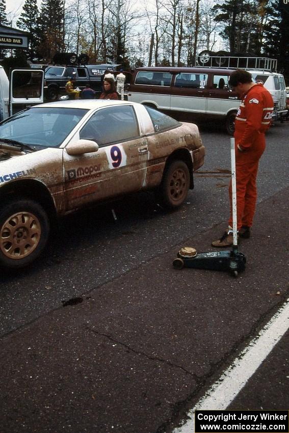 Doug Shepherd / Pete Gladysz Eagle Talon at Copper Harbor service.